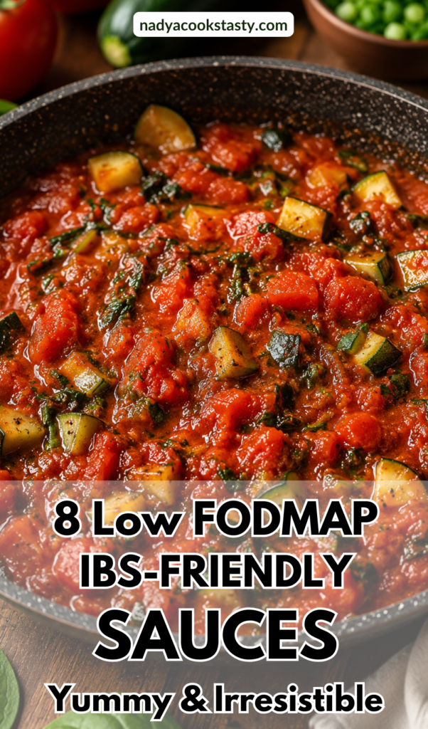 Low FODMAP Tomato Sauce With Zucchini