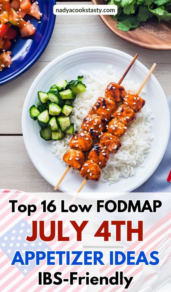 Low FODMAP Sweet & Sticky Salmon Skewers