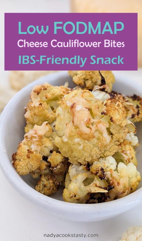 Low FODMAP cheese cauliflower bites