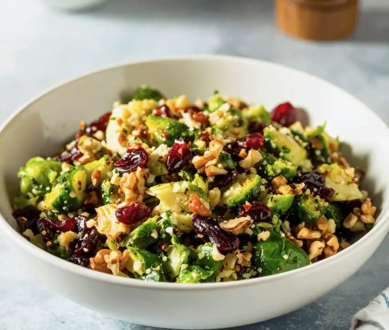 Cranberry Brussels Salad
