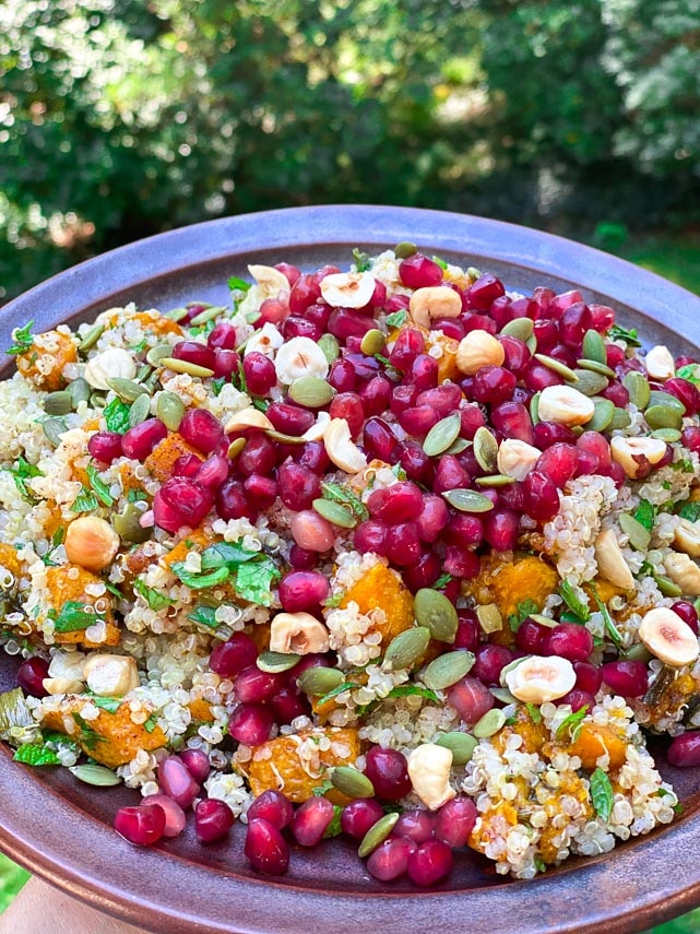 Low FODMAP Roasted Pumpkin Quinoa Salad