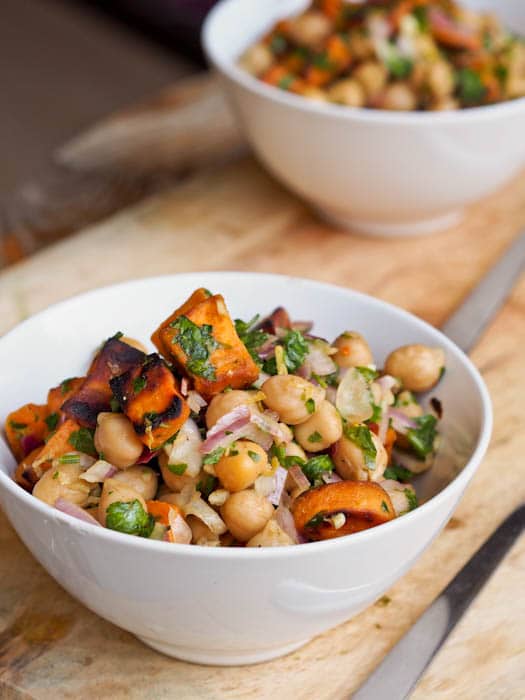 Chickpea Sweet Potato Salad
