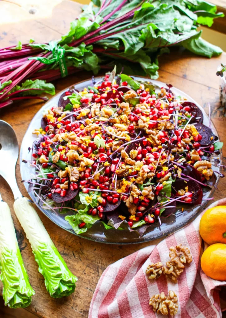 Beet Pomegranate Salad