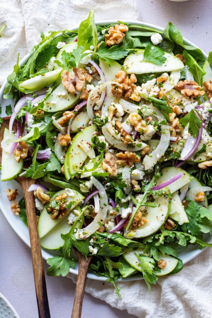 Apple Walnut Green Salad