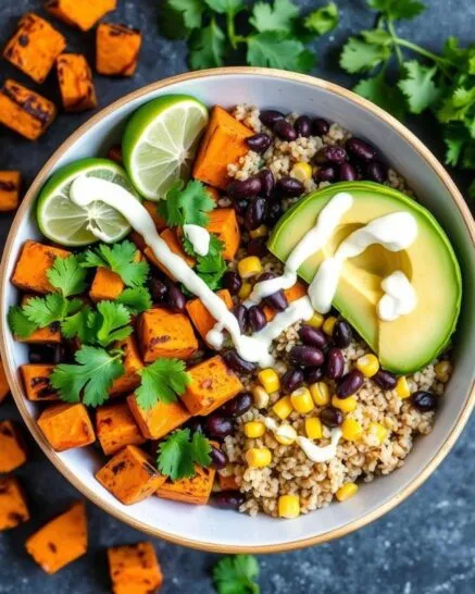 quick gluten free lunch ideas for work 2 - 8-Sweet Potato & Black Bean Bowl-Sweet-Potato-e1756385311922.webp