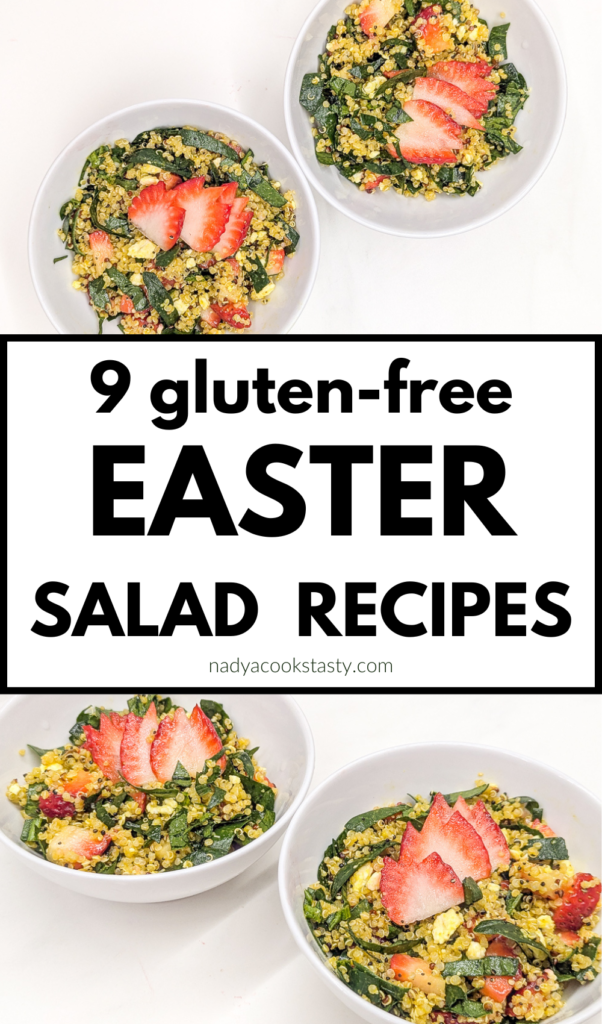 Gluten Free Easter Salad Recipes - 2-Gluten-Free Golden Quinoa Salad With Strawberry Tulips