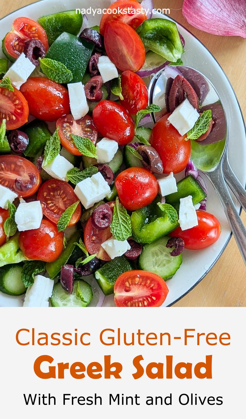 Gluten-Free Classic Greek Salad With Mint - pin_1ImgBottomRect_2