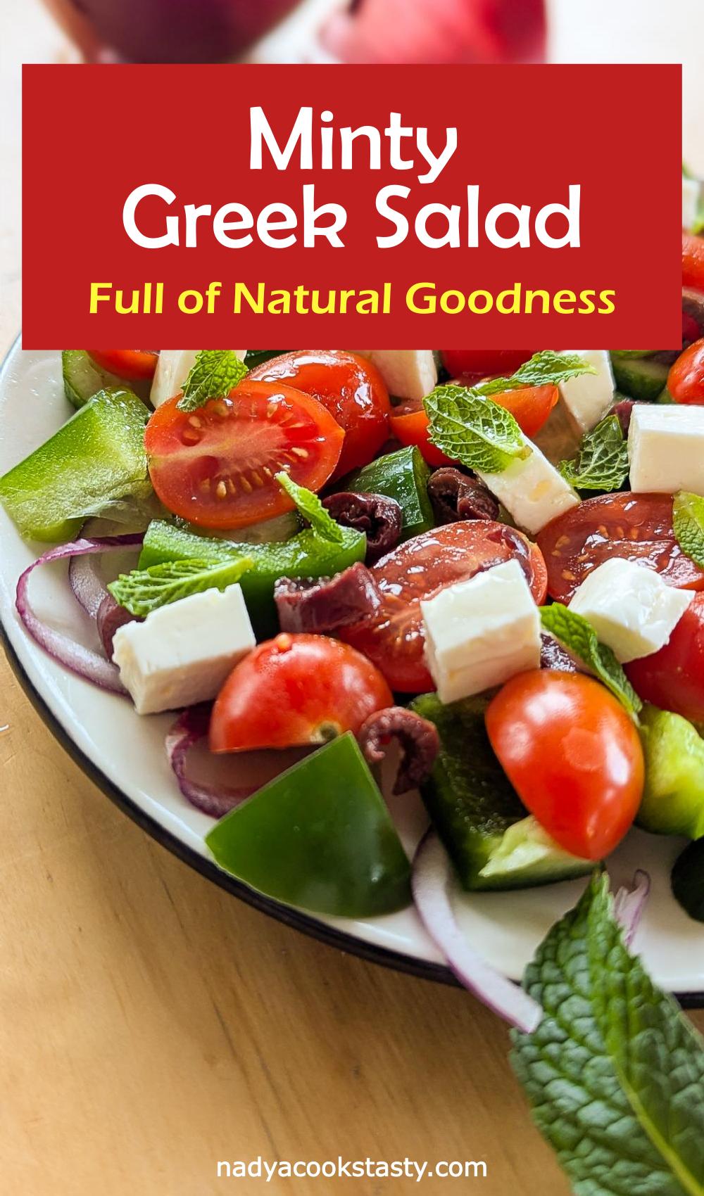 Gluten-Free Classic Greek Salad With Mint - pin_1ImgTopRect_3