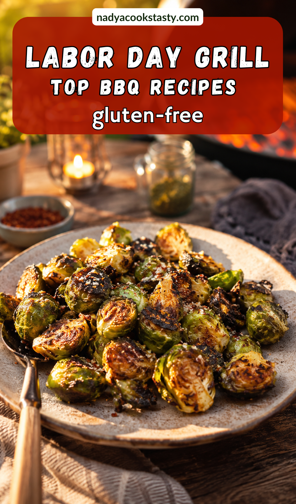 Top Gluten-Free Labor Day Grill Recipes - 1 - Amazing Simple Grilled GF DF Brussel Sprouts