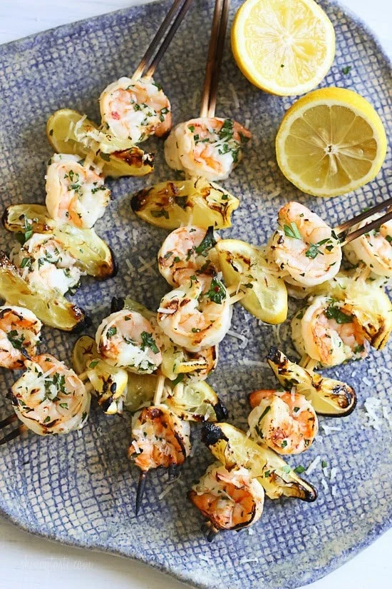 Top Gluten-Free Labor Day Grill Recipes - 10-Grilled Shrimp Scampi Skewers-GrilledShrimpScampiSkewers-550x825