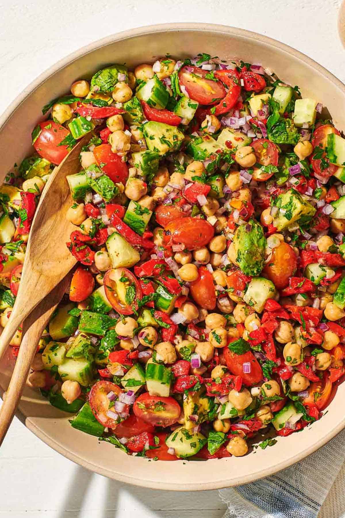 best gluten free summer salads - 2-Chickpea Salad-Mediterranean-Chickpea-Salad-Edit-2