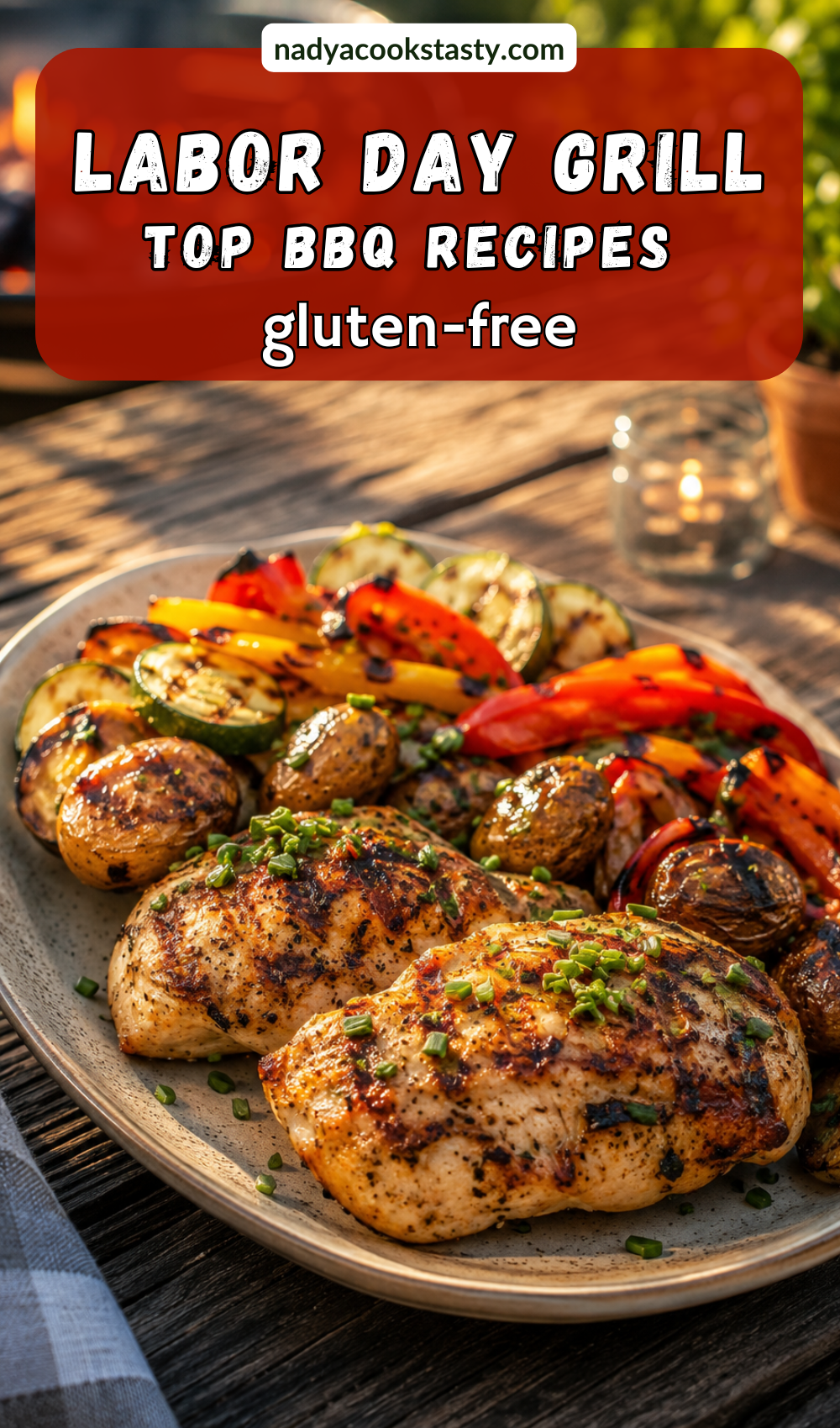 Top Gluten-Free Labor Day Grill Recipes - 3 - Amazingly tasty GF DF grilled chicken with veggies