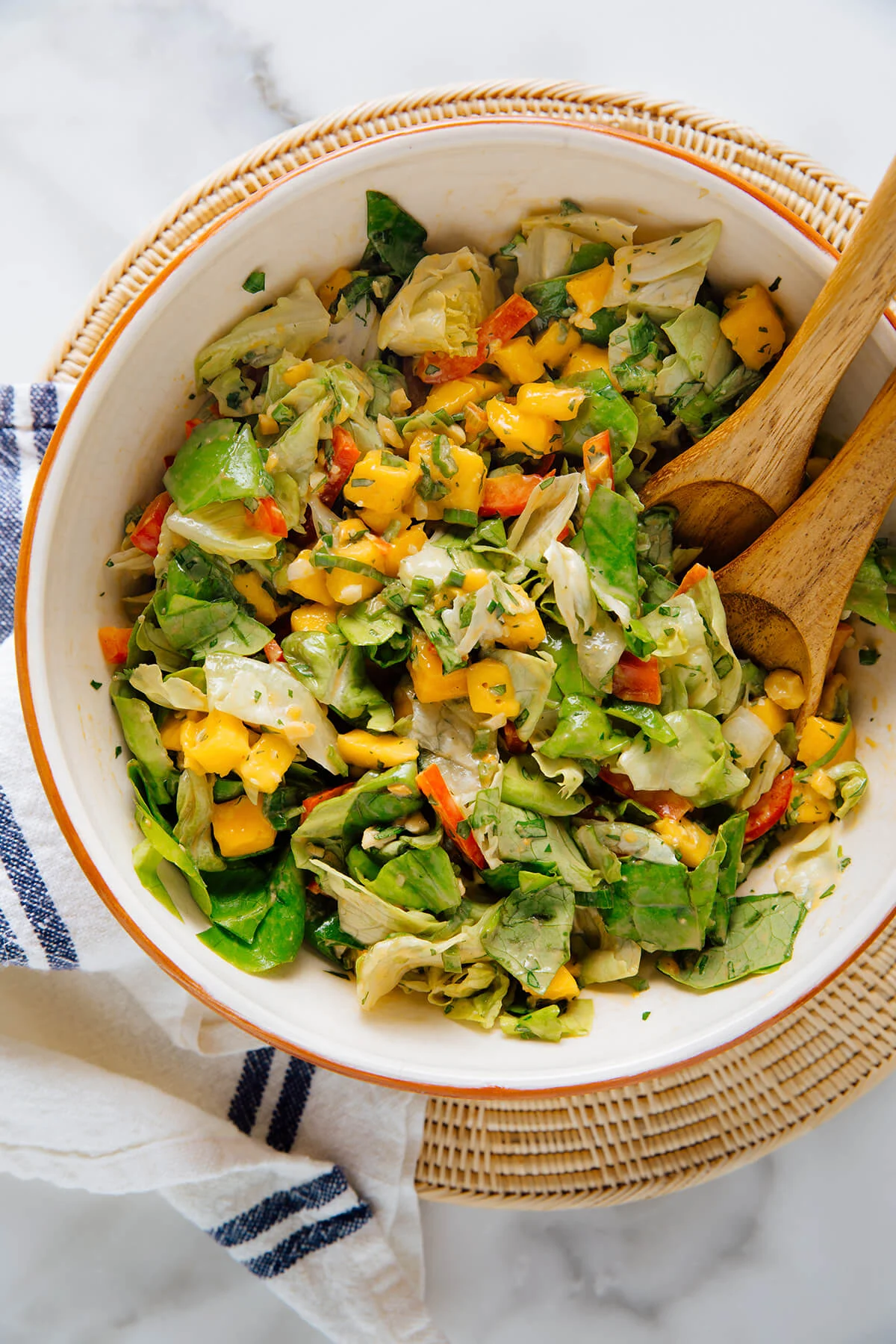 best gluten and dairy free salads - 6-Thai Mango Salad with Peanut Dressing-mango-salad-recipe