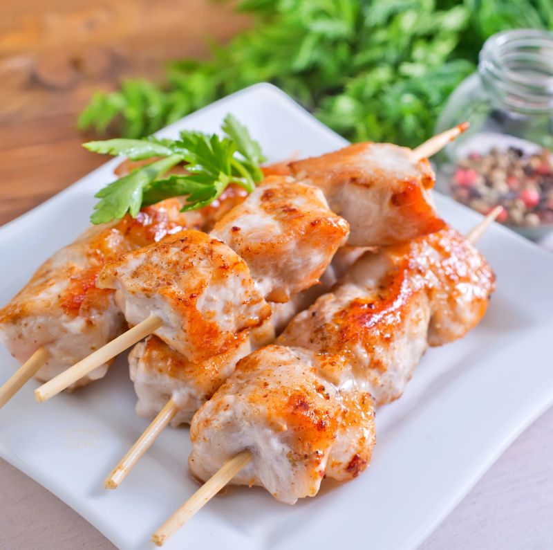 Top Low FODMAP Labor Day Chicken Grill Recipes - 8-Low FODMAP Lemon Chicken Skewers-Low-FODMAP-Chicken-Skewers
