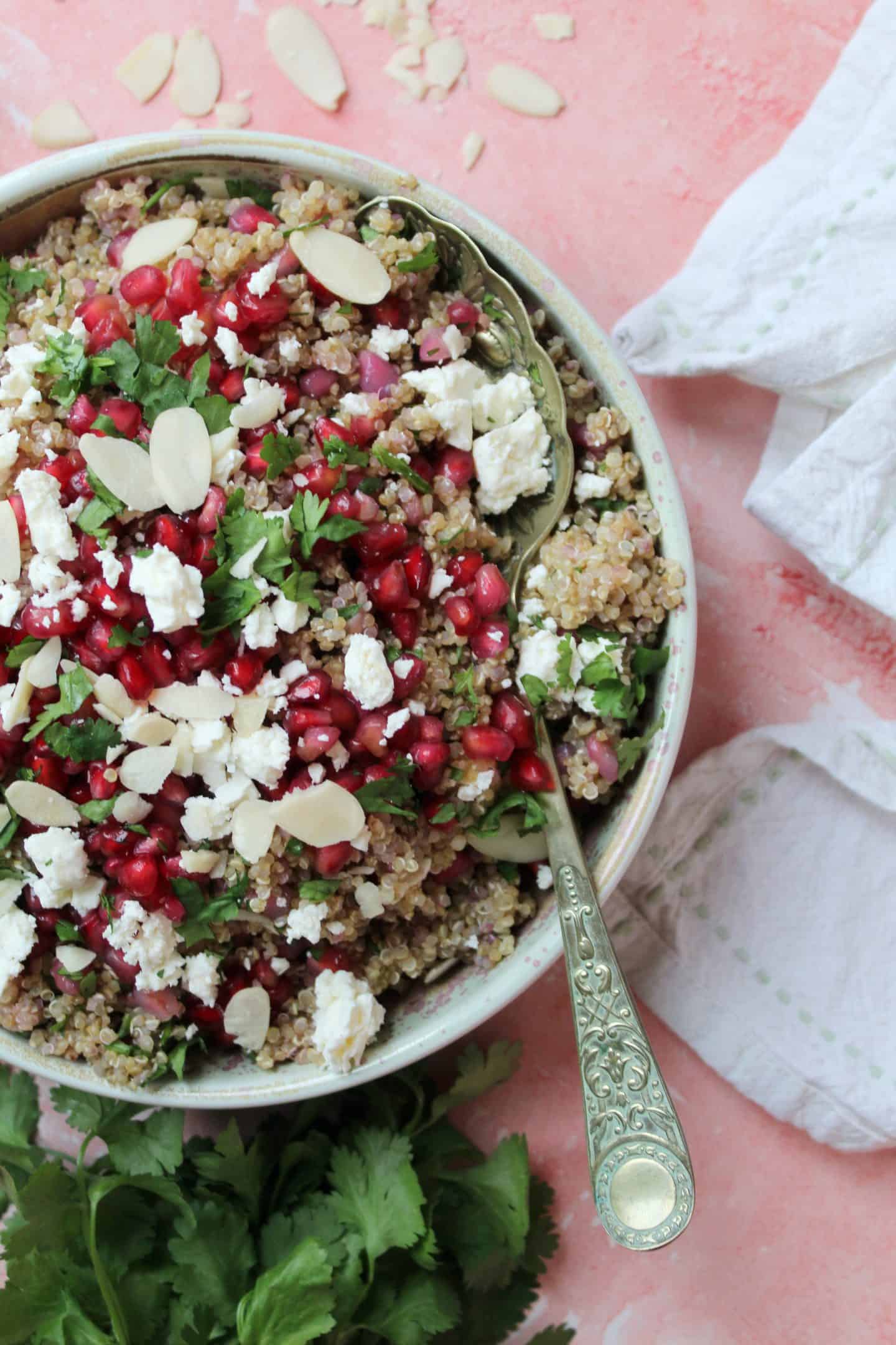 best gluten free salads - 8-Quinoa, Feta and Pomegranate Salad-gluten-free-quinoa-salad-recipe-5-1440x2160